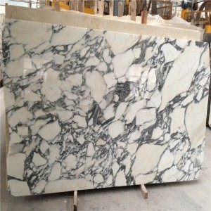 Bianco arabescato witte marmeren plaat